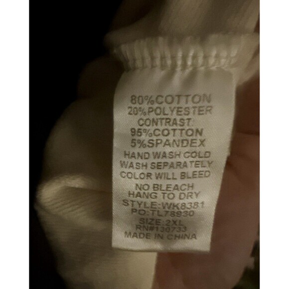 Umgee Western Pullover Raw Hem Terry Sweatshirt Tunic Dress TX Cowgirl Print 2xl - Picture 11 of 12